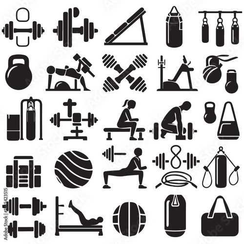 set of construction icons