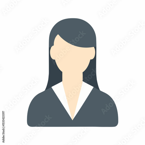 Womans profile iconVector