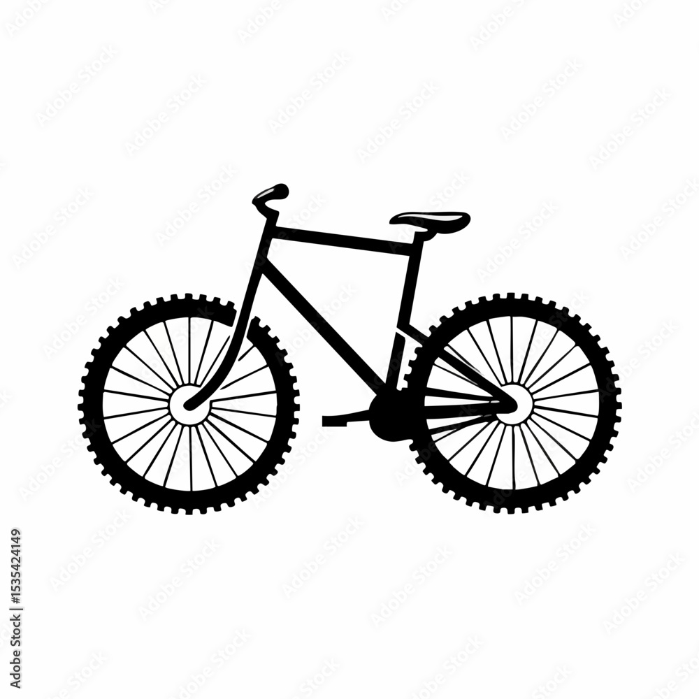 Fototapeta premium Mountain Bike Vector IllustrationVector