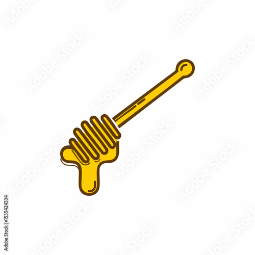 Honey Dipper Vector IllustrationVector