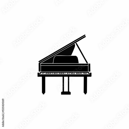 Grand Piano Vector IconVector