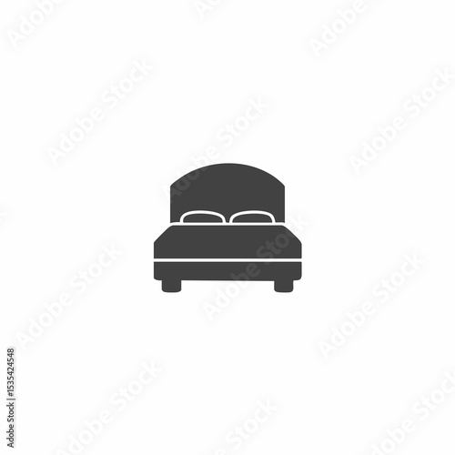 Double Bed IconVector