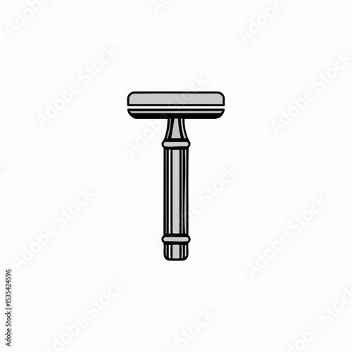 Double-edged safety razor vector illustrationVector