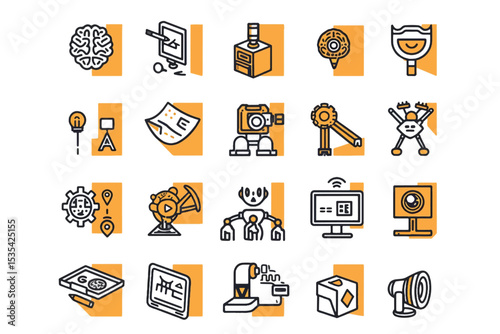 Set of financial strategy thin line and pixel perfect icons for any web and app project. 