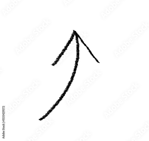 Arrow doodle grunge vector icon. Arrow on white background. Design element vector illustration.