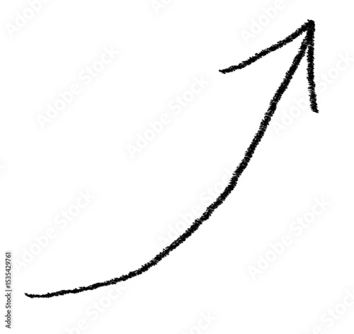 Arrow doodle grunge vector icon. Arrow on white background. Design element vector illustration.