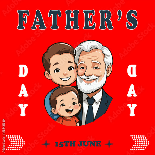 Father's Day celebration for social media sites like Facebook, Instagram , awareness post for all, social issues for celebration , promoting blood donation on 15th June	