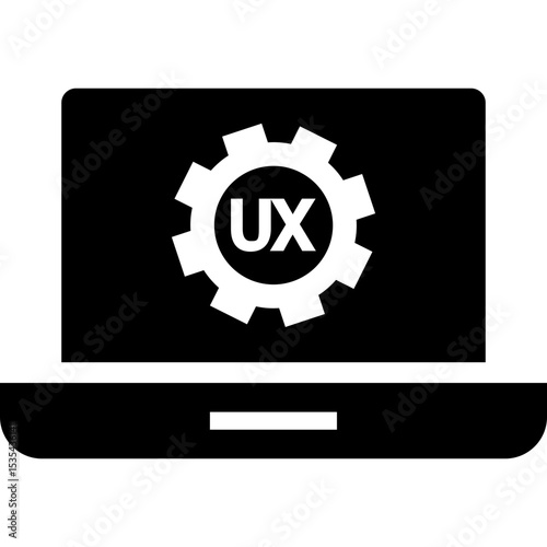 laptop computer icon vector illustration