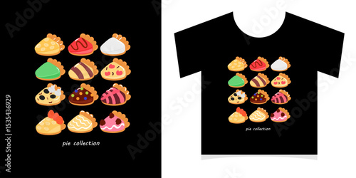 Tshirt design print concept. Vintage typography t-shirt graphics with trex, vector set. kawaii design tshirt