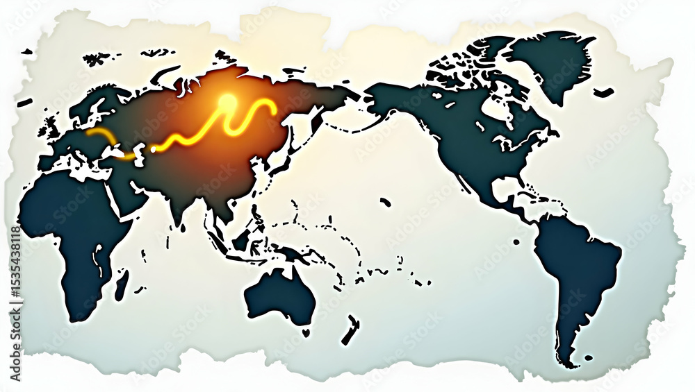 Obraz premium Illustrate foreign investment shifts with visuals emphasizing changing capital flows dynamic market reallocations and evolving investor confidence in a volatile global economy in Photo Stock Concept