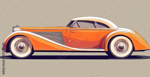 Classic Orange Convertible