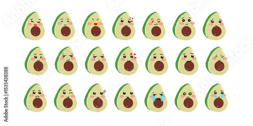 Set of variant expression fruit elmenet stock design. popular expression face fruit. mango, strawerry,pumpkin,greengrapes