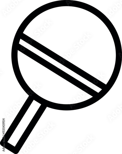 ping pong ball bat icon 