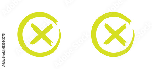 .Click the vector check mark button. Vector of a red cross with a green check mark. vector icon eps 10