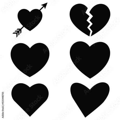 heart icons set 73