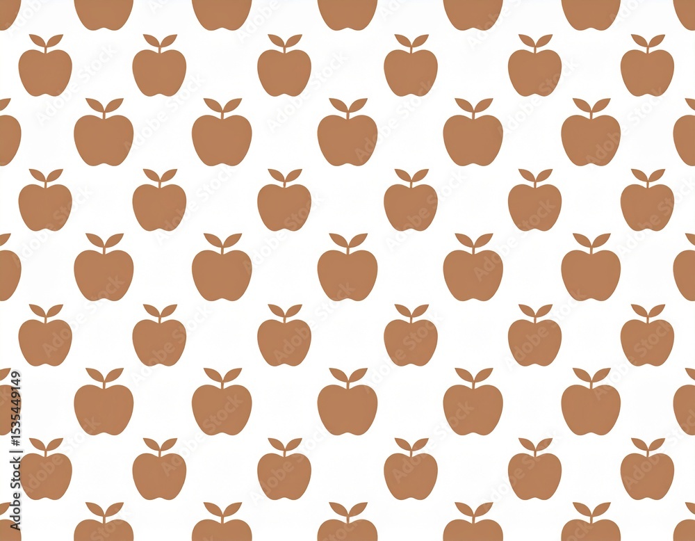 Obraz premium リンゴのシルエットが並んでいるパターンの背景