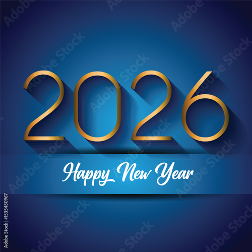 2026 Happy New Year background.