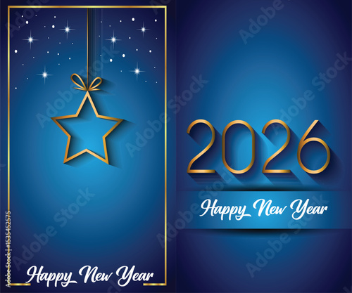 2026 Happy New Year background for your seasonal invitations, festive posters, greetings cards.
