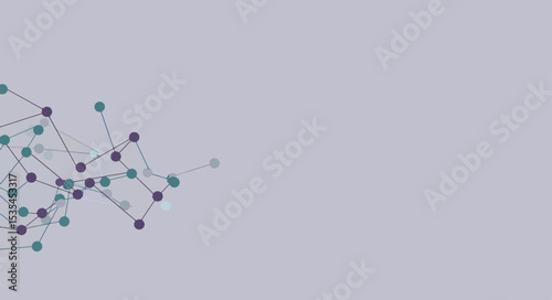 Abstract Network Connection Dots and Lines Representing Global Communication