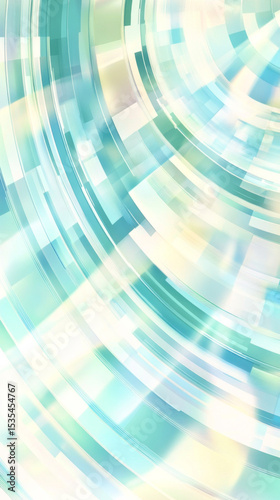 Overlapping transparent circles with vibrant gradient colors as abstract background