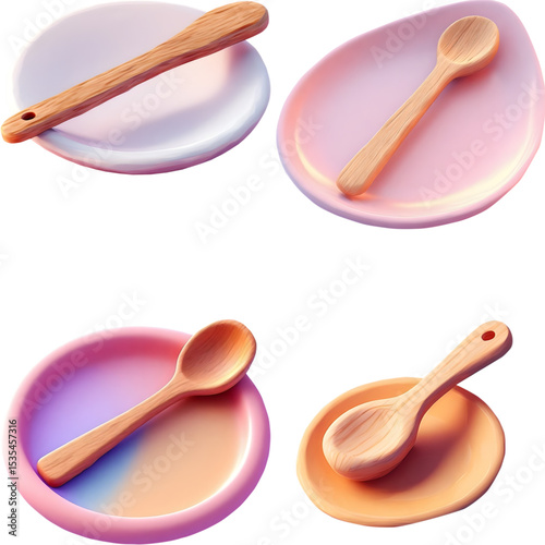 vector set of kitchen utensils
