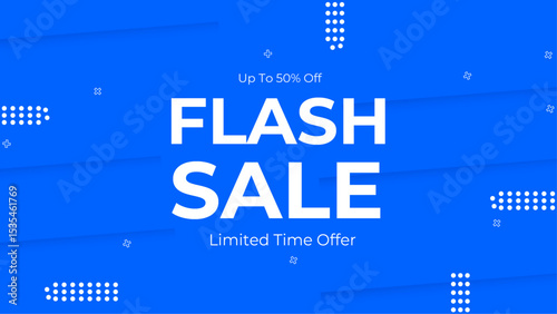 Flash sale shopping poster