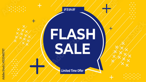 Mega sale promotion banner template