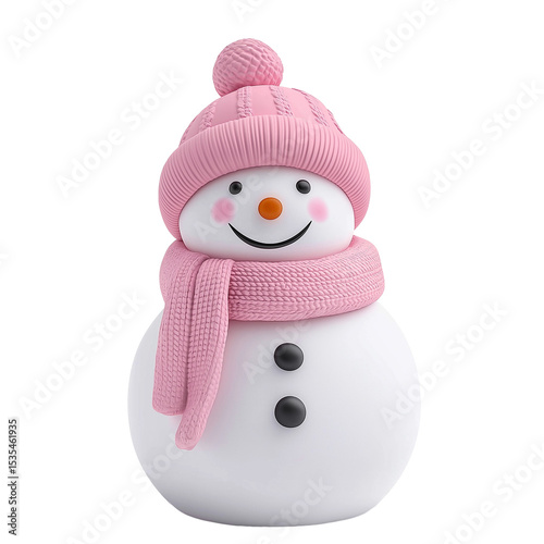snowman isolated on white