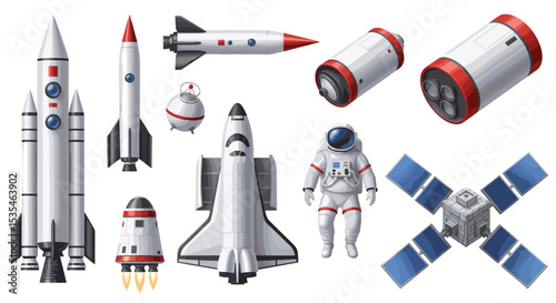 Exploring the Vastness of Space A Journey Through Rockets Astronauts and Satellite Wonders