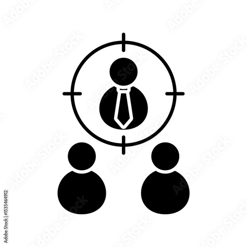 Icon a headhunting, isolated against a clean background.