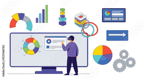 Virtual Reality Technology Used in Data Analysis and Business Intelligence Processing Nowadays Trend