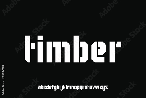 Display alphabet font vector design suitable for headline, poster, logo, magazine and many more