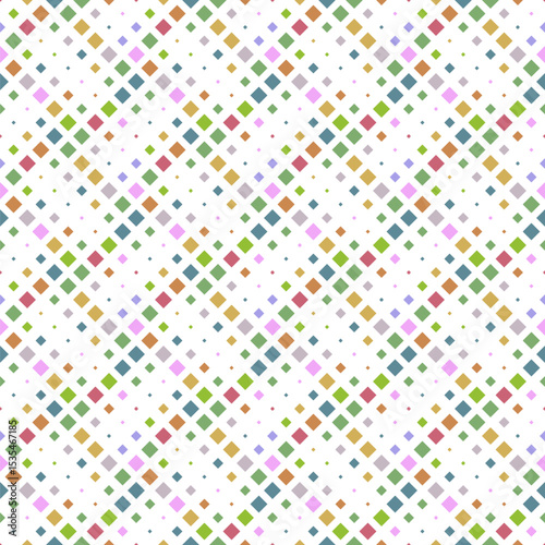 Colorful abstract diagonal square pattern background design