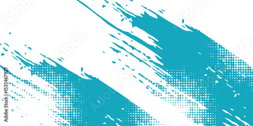 Dots halftone white and blue color pattern gradient grunge texture background. Dots pop art comics sport style vector illustration. vector grunge and dot