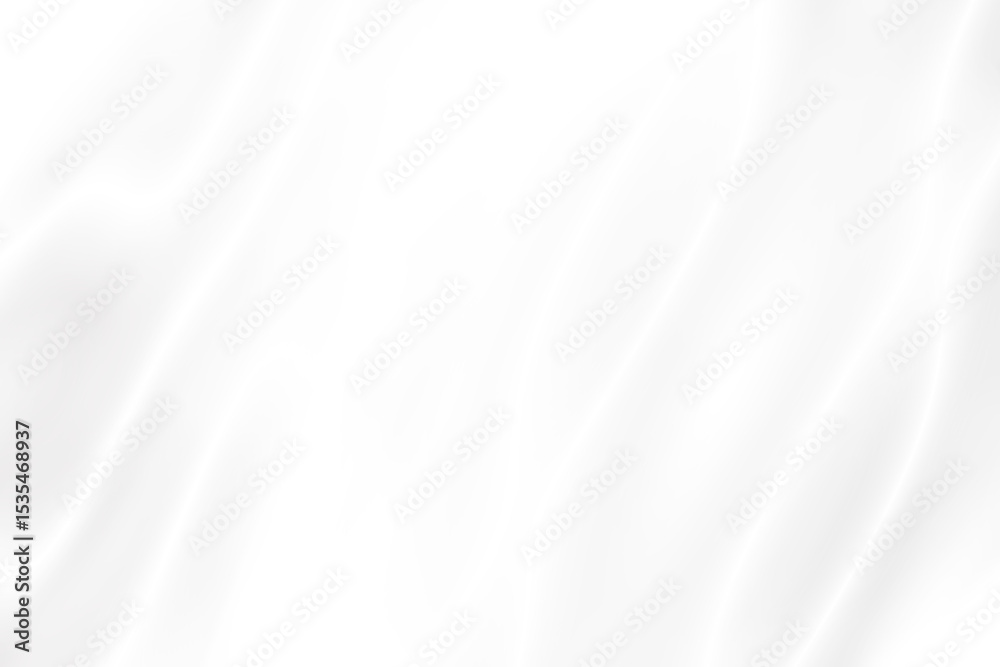 Fototapeta premium Abstract smooth elegant white fabric silk texture soft background, flowing satin waves.