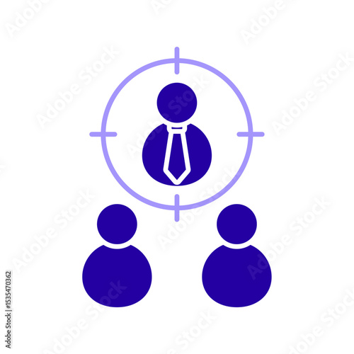 Icon a headhunting, isolated against a clean background.