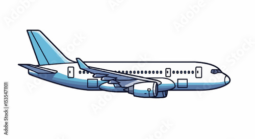vector illustration of airplane