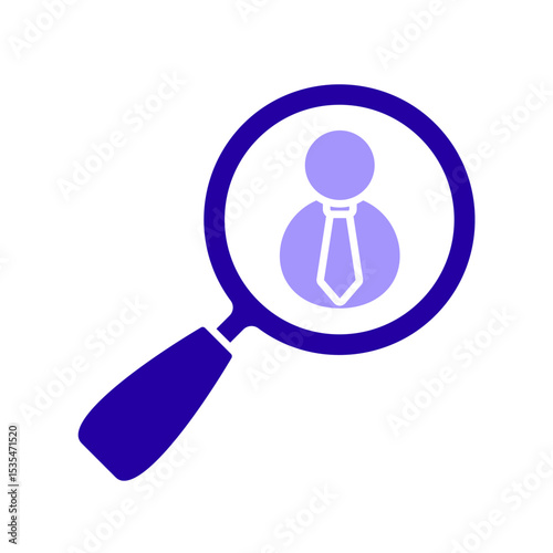 Icon a search, isolated against a clean background.