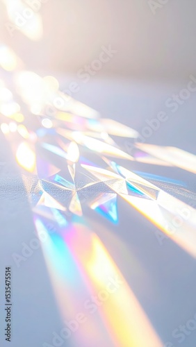 「ホログラフィック 光彩アート – 虹色に煌めく抽象背景素材」