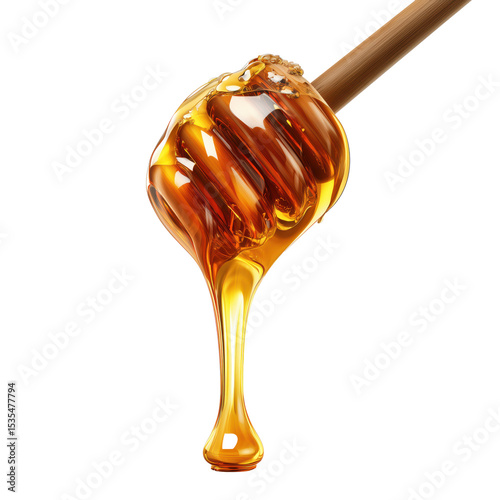 Honey Drizzle: A Golden Treat , PNG isolated cut out image