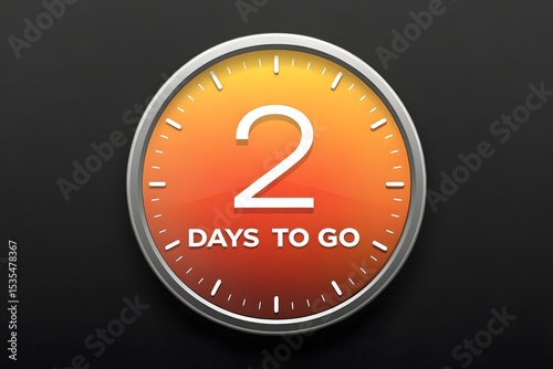 Wallpaper Mural 2 Days to Go Announcement Banner – Bold Countdown Design for Events, Launches, and Promotions Torontodigital.ca