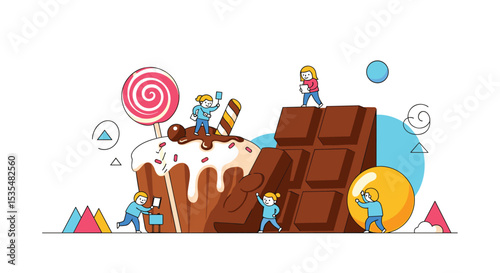 The Delightful World of Sweet Treats A Children's Adventure in Candyland