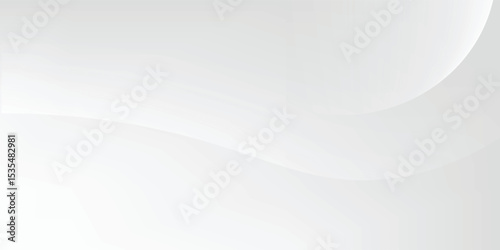 White abstract wave background. Fluid shapes composition. Creative illustration for poster, web, landing, page, cover, EPS 10