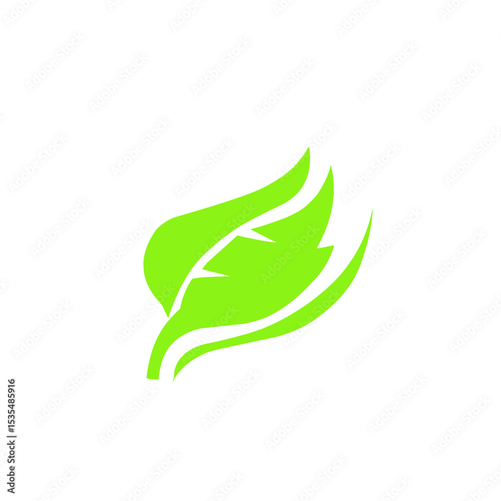 Obraz premium leaf logo vector design