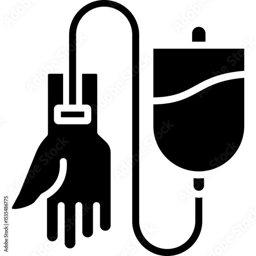 Blood Transfusion glyph icon