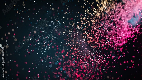 Particle Effect Black Background Image: Modern, Dynamic, and Visually Appealing for Creative Projects