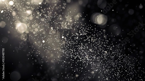 Particle Effect Black Background Image: Modern, Dynamic, and Visually Appealing for Creative Projects