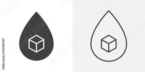 Blood sugar icon Line graphics illustration