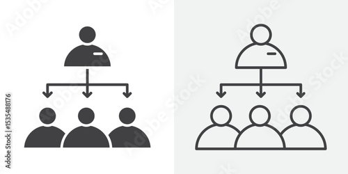 coaching icon Line graphics illustration