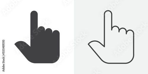 Hand, fingers, gesture, swipe, rotate icon Line graphics illustration